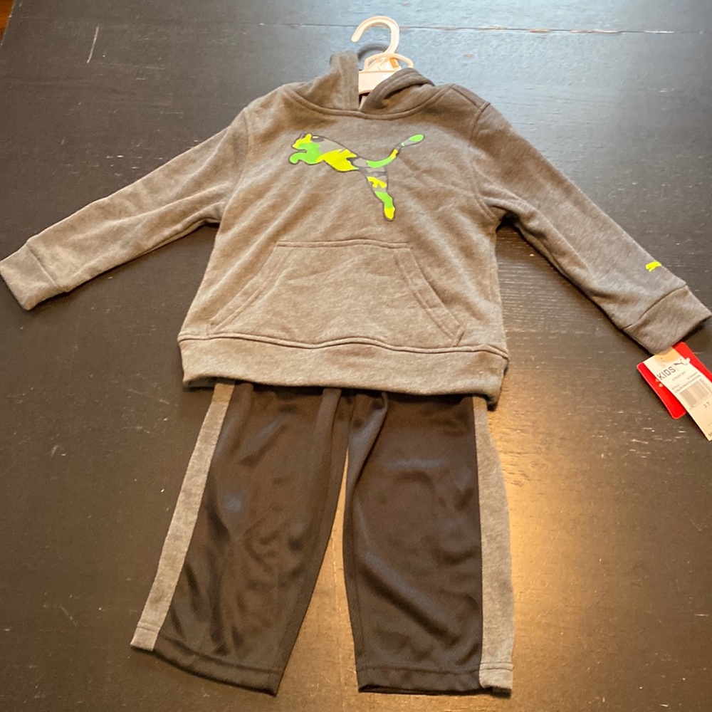 Puma Kids 2 Piece Grey Set New with Tags